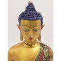 Bouddha de Médecine statuette peinte à la main 22 cm Statuettes Bouddhistes BLUEB3-a