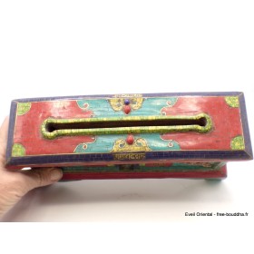 Exclusif brûleur d'encens tibétain serti de pierres Encens tibétains, accessoires BEPN4