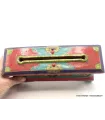 Exclusif brûleur d'encens tibétain serti de pierres - Porte-encens tibétains