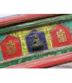Exclusif brûleur d'encens tibétain serti de pierres - Porte-encens tibétains