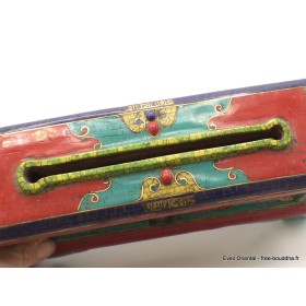 Exclusif brûleur d'encens tibétain serti de pierres Encens tibétains, accessoires BEPN4