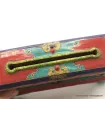 Exclusif brûleur d'encens tibétain serti de pierres - Porte-encens tibétains