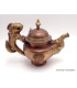 Théière tibétaine Dragon en cuivre et laiton Artisanat tibétain bouddhiste TH4