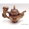 Théière tibétaine Dragon en cuivre et laiton Artisanat tibétain bouddhiste TH4