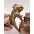 Théière tibétaine Dragon en cuivre et laiton - Artisanat tibétain bouddhiste