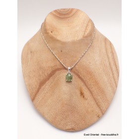 Pendentif Cyanite verte facettée ronde Bijoux en Cyanite Verte PAC79.1