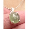 Pendentif Cyanite verte facettée ronde Bijoux en Cyanite Verte PAC79.1