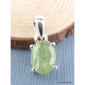 Pendentif Cyanite verte facettée Bijoux en Cyanite Verte PAC79