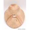 Pendentif Célestobarite oval et onyx noir Bijoux en Célestobarite AW11.2