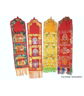 Porte courrier népalais bouddhiste plusieurs coloris Tentures tibétaines Bouddha PCB5