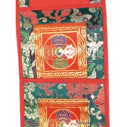 Porte courrier népalais bouddhiste plusieurs coloris Tentures tibétaines Bouddha PCB5