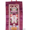 Tenture bouddhiste 8 signes auspicieux violine - Tentures bouddhistes