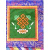 Tenture tibétaine brodée noeud infini divers coloris Tentures tibétaines Bouddha BRO6