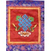 Tenture tibétaine brodée noeud infini divers coloris Tentures tibétaines Bouddha BRO6
