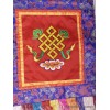 Tenture tibétaine brodée noeud infini divers coloris Tentures tibétaines Bouddha BRO6