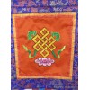 Tenture tibétaine brodée noeud infini divers coloris Tentures tibétaines Bouddha BRO6