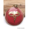 Bijou tibétain pendentif Om réversible Bijoux tibetains bouddhistes ref36
