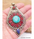 Bijou Pendentif népalais ethnique Bijoux tibetains bouddhistes GHL04