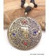 Bijou tibétain pendentif réversible Kalachakra Bijoux tibetains bouddhistes AAP13