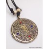 Bijou tibétain pendentif réversible Kalachakra Bijoux tibetains bouddhistes AAP13