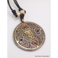 Bijou tibétain pendentif réversible Kalachakra Bijoux tibetains bouddhistes AAP13