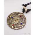 Bijou tibétain pendentif réversible Kalachakra Bijoux tibetains bouddhistes AAP13