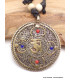 Bijou tibétain pendentif réversible Kalachakra Bijoux tibetains bouddhistes AAP13