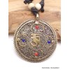 Bijou tibétain pendentif réversible Kalachakra Bijoux tibetains bouddhistes AAP13