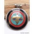Bijou tibétain pendentif réversible double Dorjé Bijoux tibetains bouddhistes 6284.1