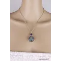 Bijou tibétain pendentif Om pierre fantaisie - Pendentifs tibétains bouddhistes