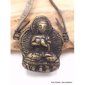 Pendentif tibétain amulette ghau Bouddha - Pendentifs tibétains bouddhistes