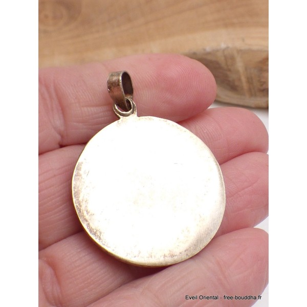 Bijou tibétain pendentif Om turquoise corail Bijoux tibetains bouddhistes WN35