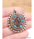 Bijou tibétain pendentif Ghau pierre naturelle Bijoux tibetains bouddhistes 2668.5