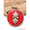 Pendentif tibétain réversible Dorje Mantra Bijoux tibetains bouddhistes BHP104