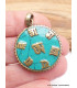 Pendentif tibétain réversible Dorje Mantra Bijoux tibetains bouddhistes BHP104