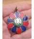 Pendentif tibétain fleur Om Tibétain Bijoux tibetains bouddhistes ref 35.5