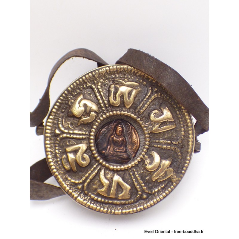 Gros pendentif pochette ghau Bijoux tibetains bouddhistes ref 3752