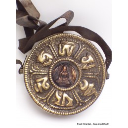 Gros pendentif pochette ghau Bijoux tibetains bouddhistes ref 3752