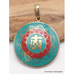 Bijou tibétain pendentif réversible Bijoux tibetains bouddhistes ref36.3