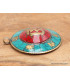 Bijou tibétain pendentif rond Om mantra Bijoux tibetains bouddhistes BHP46