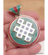 Grand pendentif tibétain Noeud infini Bijoux tibetains bouddhistes BHP42.3