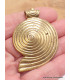 Pendentif tibétain spirale à droite de conque Bijoux tibetains bouddhistes ABT8