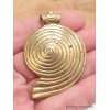 Pendentif tibétain spirale à droite de conque Bijoux tibetains bouddhistes ABT8