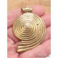 Pendentif tibétain spirale à droite de conque Bijoux tibetains bouddhistes ABT8