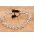 Bracelet mala tibétain en Cristal de Roche facetté Bracelets tibétains bouddhistes BM20