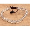 Bracelet mala tibétain en Cristal de Roche facetté Bracelets tibétains bouddhistes BM20