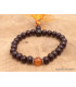 Bracelet tibétain BOIS DE ROSE CORNALINE Bracelets tibétains bouddhistes BM3