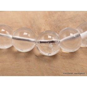 Bracelet tibétain Cristal de Roche facetté Bracelets tibétains bouddhistes BM13