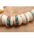 Bracelet tibétain porte-bonheur os de buffle Bracelets tibétains bouddhistes BB21