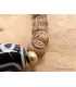 Bracelet tibétain Os sculpté et Dzi Bracelets tibétains bouddhistes BRTIB5